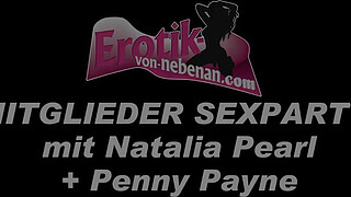 German anal creampie gangbang party with amateur sluts