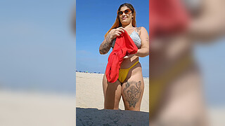 He asked for a blowjob on the beach