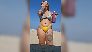 He asked for a blowjob on the beach