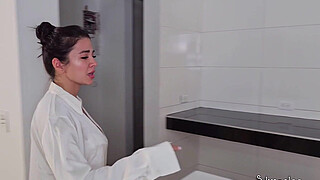 Danner Mendez is my husband's son, he is a tattooed guy with a big cock and he fucks me in the kitchen - Silvana Lee