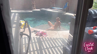 Stepmom Gets Caught Skinny Dipping!