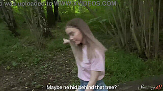 Pervy Teen Alexa Mills Gets Her Tart Packed In Da Wild!