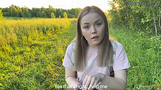 Pervy Teen Alexa Mills Gets Her Tart Packed In Da Wild!