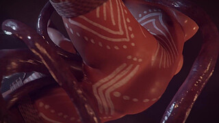 Lara Croft Bondage Show [Wildeer Studio][Sound]