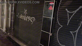 Little slut leaves with a fan that has just met