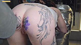 STARTING THE DAY WITH A CHANGE IN MY ANAL TATTOO 1