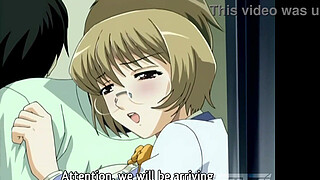 Young Step Brother Touching her Step Sister in Public! Uncensored Hentai [Subtitled]