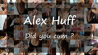 Hot guy, sensual big dick jerk moans