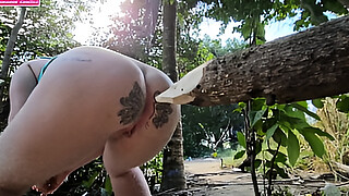 When I pee in the woods I seriously think about sticking this log of wood up my ass because it was itching
