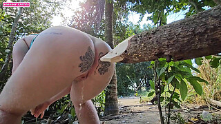 When I pee in the woods I seriously think about sticking this log of wood up my ass because it was itching