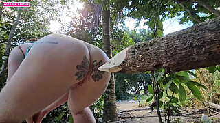 When I pee in the woods I seriously think about sticking this log of wood up my ass because it was itching