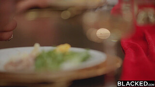 BLACKED Curvy Goddess Violet Ditches BF For Jason's BBC