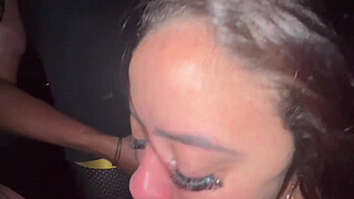 My girlfriend sucked off 2 strangers on Arpoador beach and I watched it all