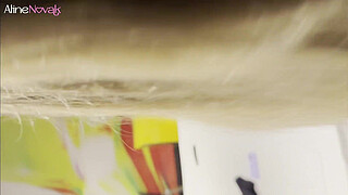 Hot blonde went out to eat a snack but she ended up being eaten as the main dish at the motel - Aline Novak