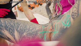 Anal pornstars anuskatzz and stacy bloom - ATM lesbian pussy licking big dildo XL sextoy halloween special play