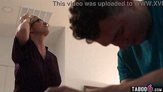 Catfished his huge boobs granny MILF stepmom on a dating app