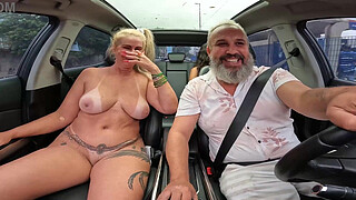 Ted's first blowjob in the ride with Tifanny Montavani.