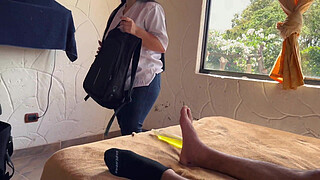 Latina nurse attends to her patient in bed and ends up in a rough creampie fuck to make me feel better! Antonella Jones