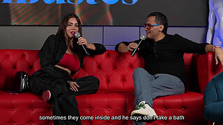 Sara Blonde fucks a fan with a HUGE cock while her CUCKOLD husband watches - Juan Bustos Show