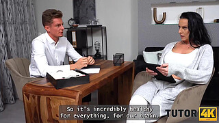 TUTOR4K. The Best sex with mature tutor. Time to Private teacher Porn Compilation