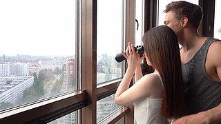 Babe from Tinder immediately wanted to fuck