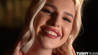 TUSHYRAW Blonde Bombshell Eliz Enjoys Some Late Night Anal Action