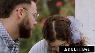 ADULT TIME - BIRTH - Pregnant Casey Calvert Water Breaks Catching Her BF Fucking Leana Lovings! PART3