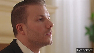 Deeper. Submissive Secretary Demi Gets Dominated & Spanked