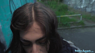 Public Agent Sexy Colombian babe sucks and fucks in public place