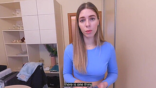 Stepmom gets cum twice for stepson's silence