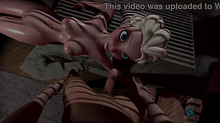 Porn cartoon with Elza l 3D SFM hentai without censorship