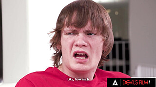 DEVILS FILM - Hot Big Titties MILF Lauren Phillips Titty Fucks Her Teen Stepson