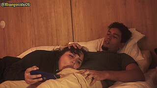 Watching a movie with my stepbrother and I accidentally swallowed his penis (they almost discovered us) ALISONGONZALEZ26