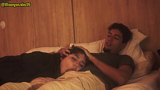 Watching a movie with my stepbrother and I accidentally swallowed his penis (they almost discovered us) ALISONGONZALEZ26