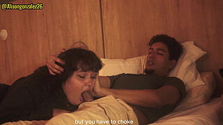 Watching a movie with my stepbrother and I accidentally swallowed his penis (they almost discovered us) ALISONGONZALEZ26