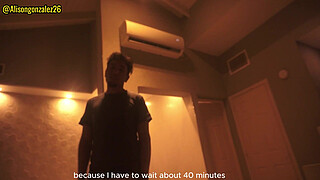 Watching a movie with my stepbrother and I accidentally swallowed his penis (they almost discovered us) ALISONGONZALEZ26