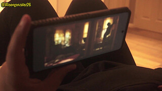 Watching a movie with my stepbrother and I accidentally swallowed his penis (they almost discovered us) ALISONGONZALEZ26