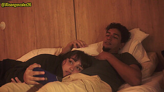 Watching a movie with my stepbrother and I accidentally swallowed his penis (they almost discovered us) ALISONGONZALEZ26