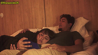 Watching a movie with my stepbrother and I accidentally swallowed his penis (they almost discovered us) ALISONGONZALEZ26