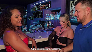 My Best Friend and her husband have their first Threesome and the first Siwnger and interracial experience, I ended up with my ass full of cum! Carla Morelli & Kourtney Love