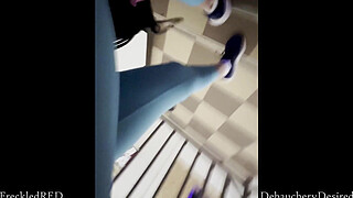 I sucked a stranger's big dick at a glory hole!