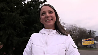 PublicAgent - teen college babe with tight petite body experiences her first huge cock in hotel room