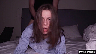 Netflix and Chill Escalated Quickly - Couch Potato Girlfriend Gets Wildly Penetrated