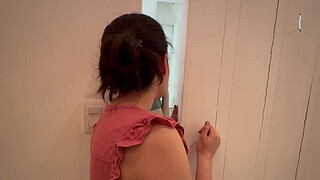 I give sexual orders to my girlfriend and she comes in a public bathroom.