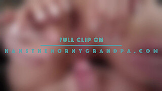 Early morning creampie for Sugarbabe! Old man is giving latin sugarbabe Emily Pink a massive creampie