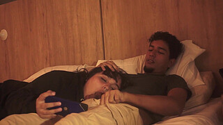 My stepbrother realizes that we are alone and takes the opportunity to do his thing ALISONGONZALEZ26