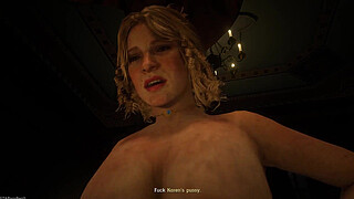 RDR2 Porn - Karen riding Arthur's dick