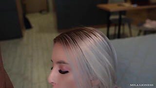 Fucked a classmate after school and finished on her chest