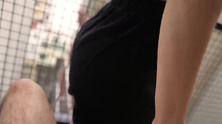 Roommate Sucks my Dick to Make a Deal - Public Amateur