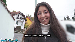 Public Agent Petite Russian Katty West public pick up POV blowjob hardcore fuck with big dick